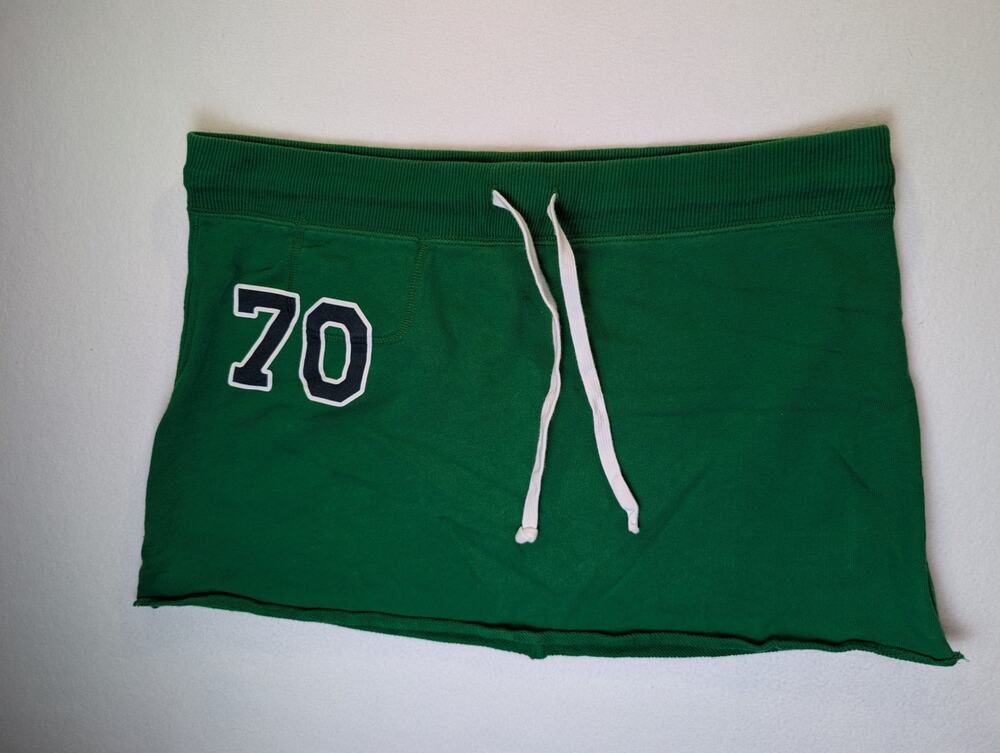 Abercrombie 100%Cotton Green Vintage Y2K Skirt Size Large